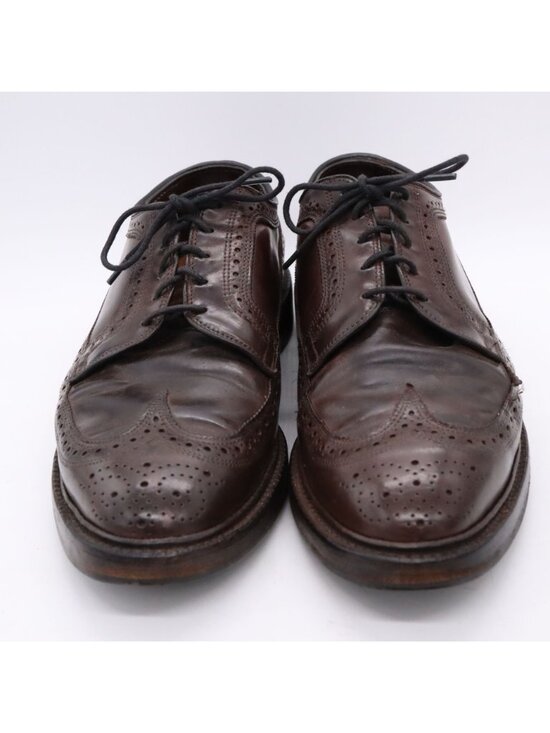 Allen Edmonds MacNeil Wingtip Leather Shoes 9.5 E Dark Chili Brown main image 6